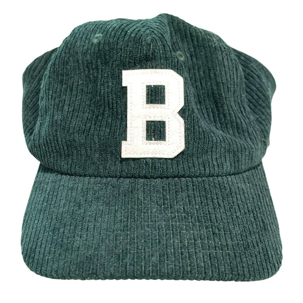 Brixton Corduroy Baseball Cap Dark Green One Size New